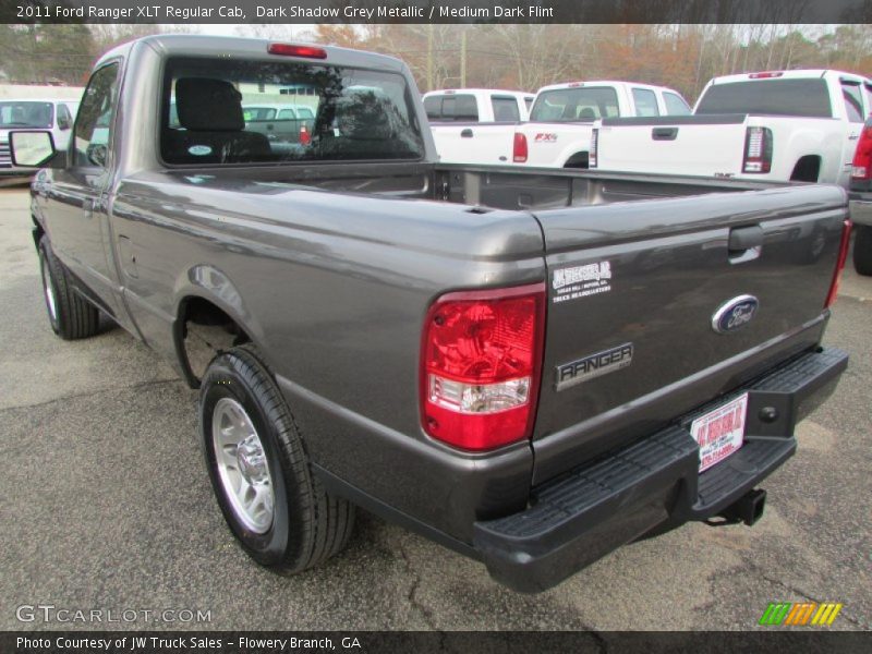 Dark Shadow Grey Metallic / Medium Dark Flint 2011 Ford Ranger XLT Regular Cab