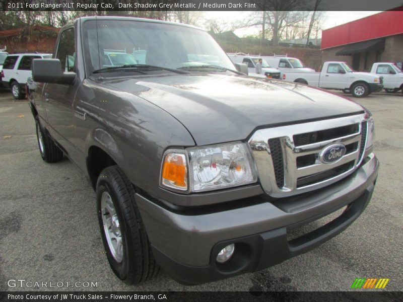 Dark Shadow Grey Metallic / Medium Dark Flint 2011 Ford Ranger XLT Regular Cab