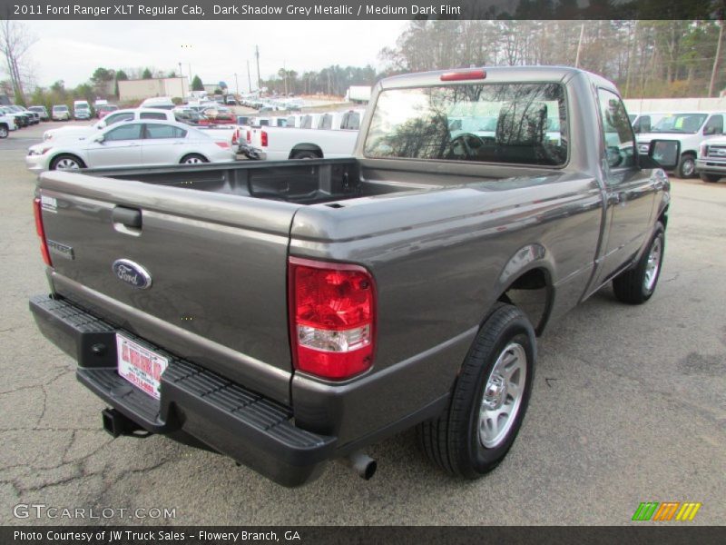 Dark Shadow Grey Metallic / Medium Dark Flint 2011 Ford Ranger XLT Regular Cab