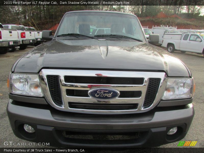 Dark Shadow Grey Metallic / Medium Dark Flint 2011 Ford Ranger XLT Regular Cab