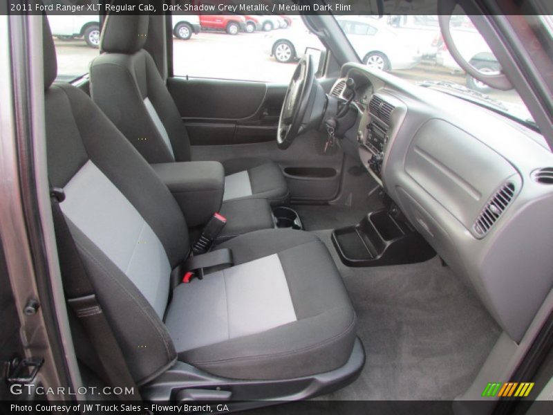 Dark Shadow Grey Metallic / Medium Dark Flint 2011 Ford Ranger XLT Regular Cab