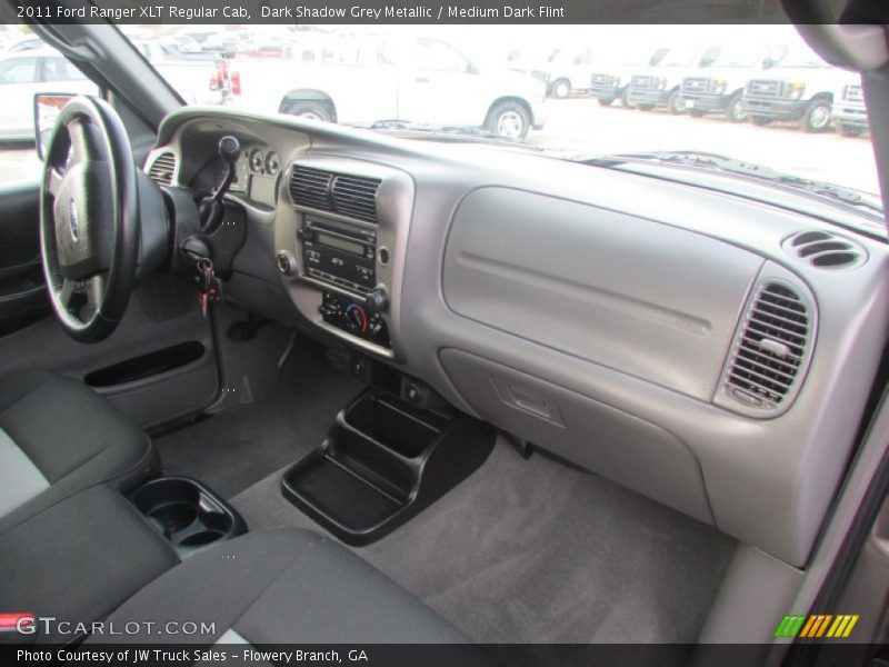 Dark Shadow Grey Metallic / Medium Dark Flint 2011 Ford Ranger XLT Regular Cab