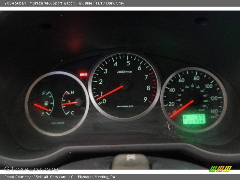 WR Blue Pearl / Dark Gray 2004 Subaru Impreza WRX Sport Wagon