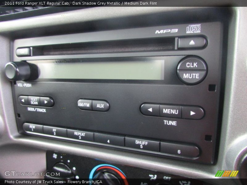 Dark Shadow Grey Metallic / Medium Dark Flint 2011 Ford Ranger XLT Regular Cab