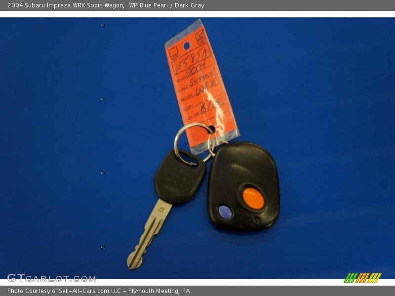 WR Blue Pearl / Dark Gray 2004 Subaru Impreza WRX Sport Wagon