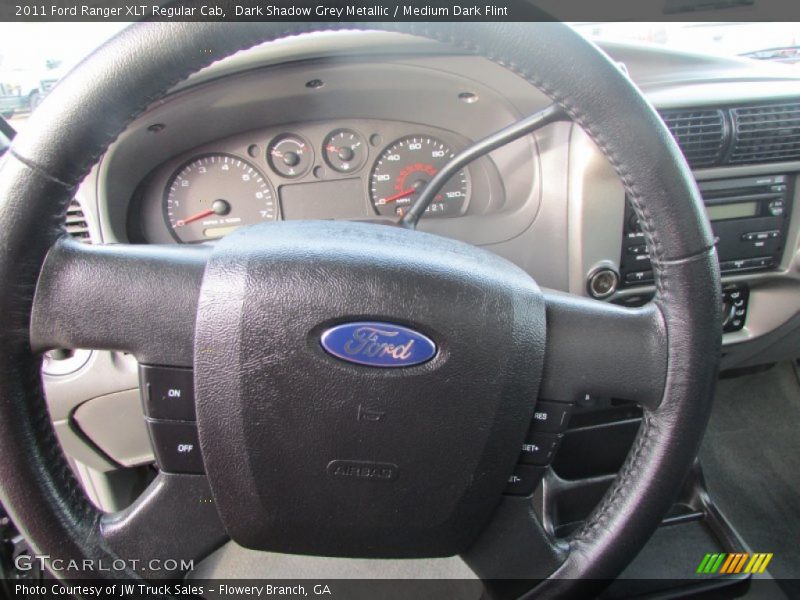 Dark Shadow Grey Metallic / Medium Dark Flint 2011 Ford Ranger XLT Regular Cab