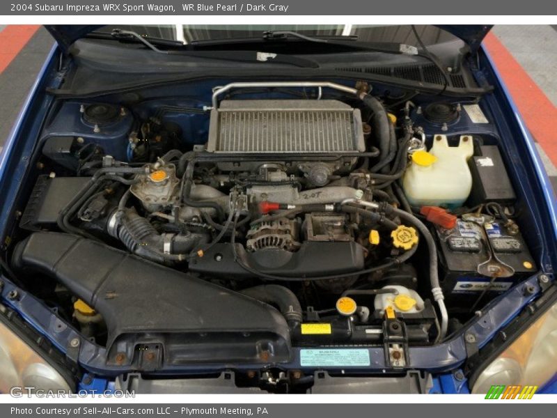 WR Blue Pearl / Dark Gray 2004 Subaru Impreza WRX Sport Wagon