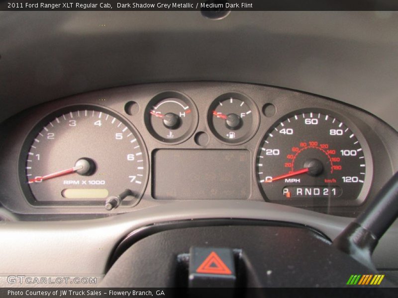 Dark Shadow Grey Metallic / Medium Dark Flint 2011 Ford Ranger XLT Regular Cab