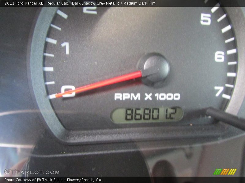 Dark Shadow Grey Metallic / Medium Dark Flint 2011 Ford Ranger XLT Regular Cab