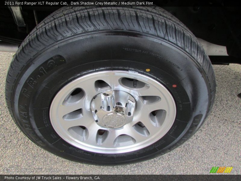 Dark Shadow Grey Metallic / Medium Dark Flint 2011 Ford Ranger XLT Regular Cab