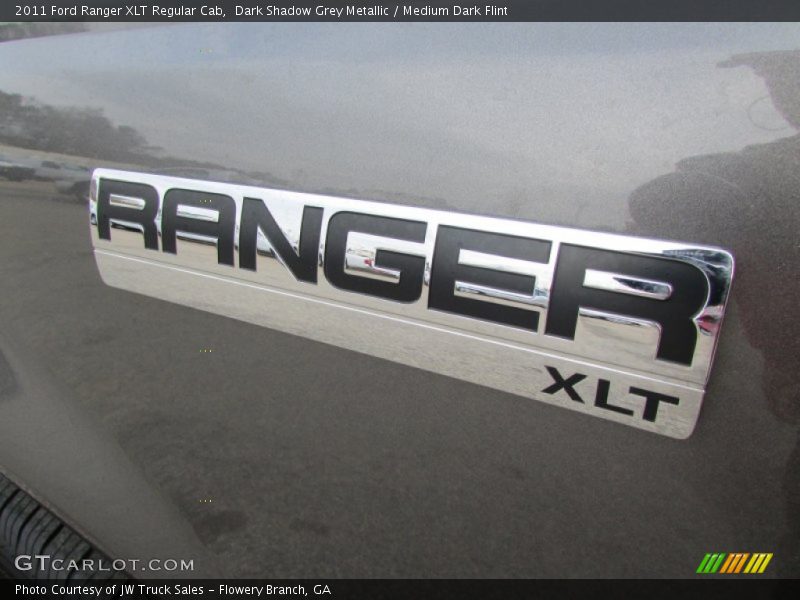 Dark Shadow Grey Metallic / Medium Dark Flint 2011 Ford Ranger XLT Regular Cab