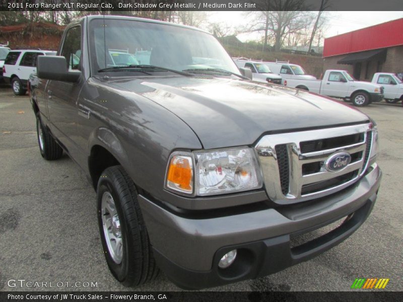 Dark Shadow Grey Metallic / Medium Dark Flint 2011 Ford Ranger XLT Regular Cab