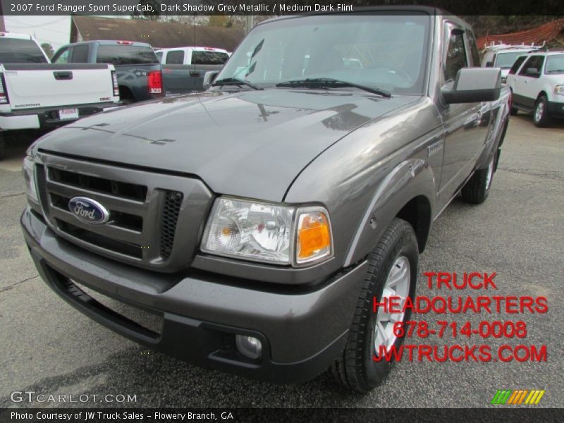 Dark Shadow Grey Metallic / Medium Dark Flint 2007 Ford Ranger Sport SuperCab