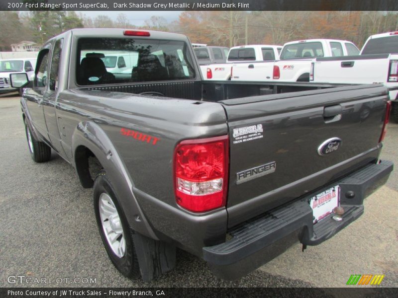 Dark Shadow Grey Metallic / Medium Dark Flint 2007 Ford Ranger Sport SuperCab