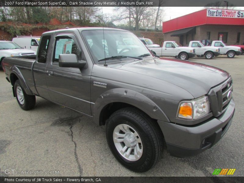 Dark Shadow Grey Metallic / Medium Dark Flint 2007 Ford Ranger Sport SuperCab