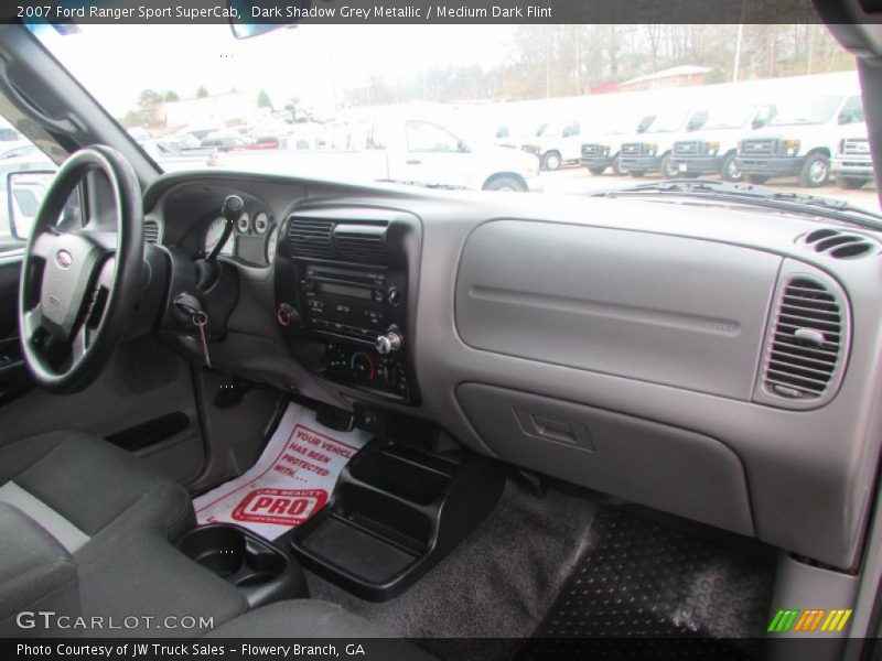 Dark Shadow Grey Metallic / Medium Dark Flint 2007 Ford Ranger Sport SuperCab