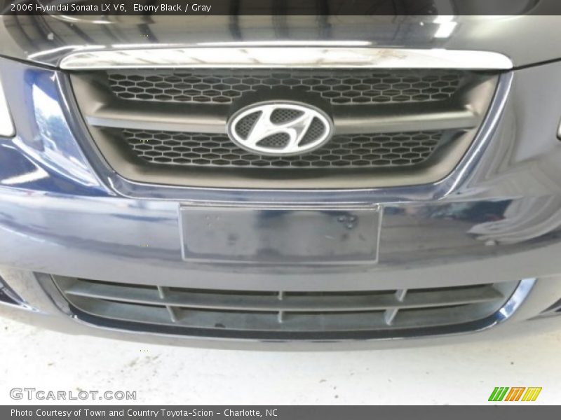 Ebony Black / Gray 2006 Hyundai Sonata LX V6