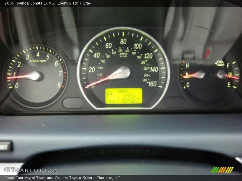 Ebony Black / Gray 2006 Hyundai Sonata LX V6