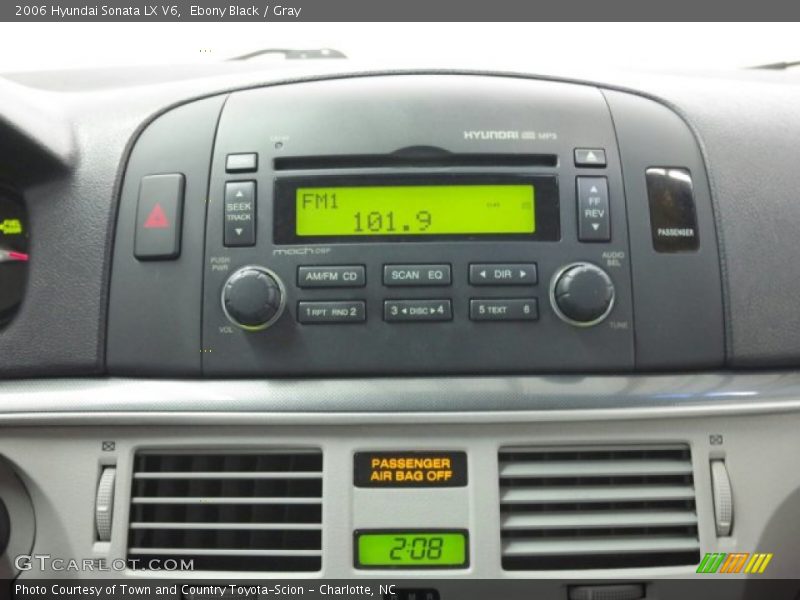 Ebony Black / Gray 2006 Hyundai Sonata LX V6