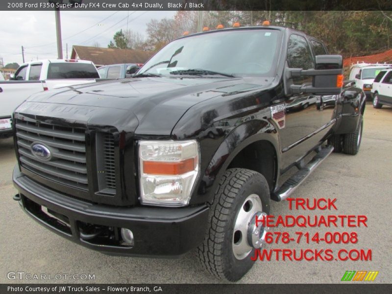 Black / Black 2008 Ford F350 Super Duty FX4 Crew Cab 4x4 Dually