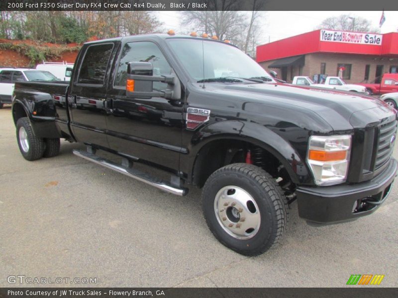 Black / Black 2008 Ford F350 Super Duty FX4 Crew Cab 4x4 Dually