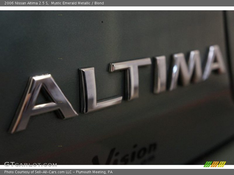 Mystic Emerald Metallic / Blond 2006 Nissan Altima 2.5 S