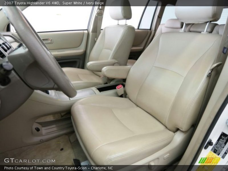 Super White / Ivory Beige 2007 Toyota Highlander V6 4WD