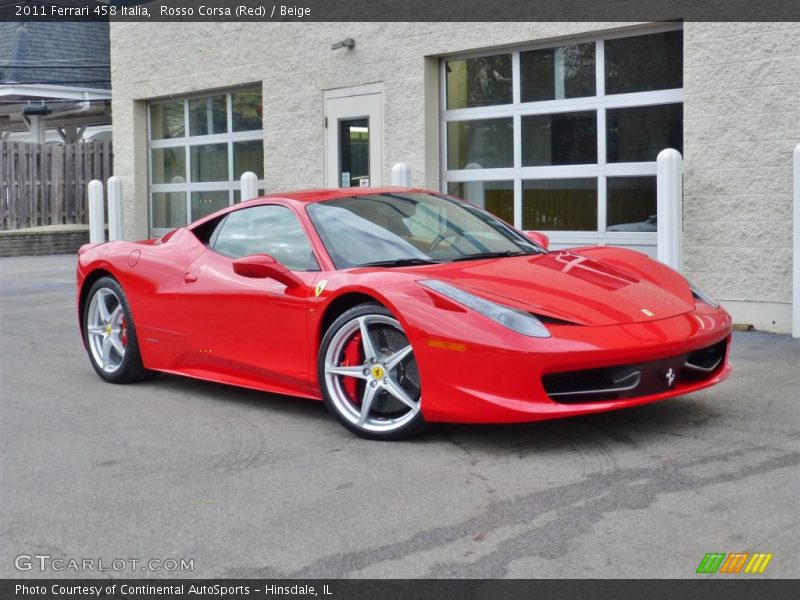 Rosso Corsa (Red) / Beige 2011 Ferrari 458 Italia