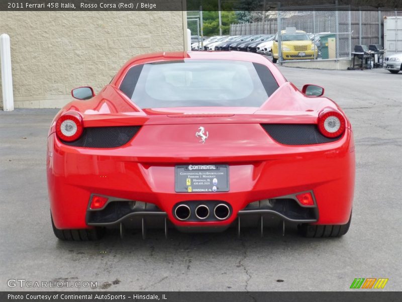 Rosso Corsa (Red) / Beige 2011 Ferrari 458 Italia
