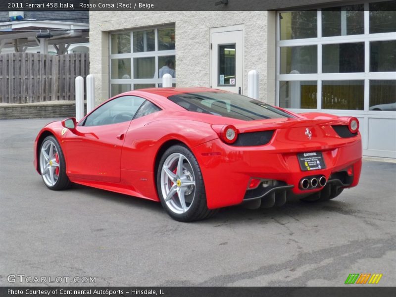 Rosso Corsa (Red) / Beige 2011 Ferrari 458 Italia