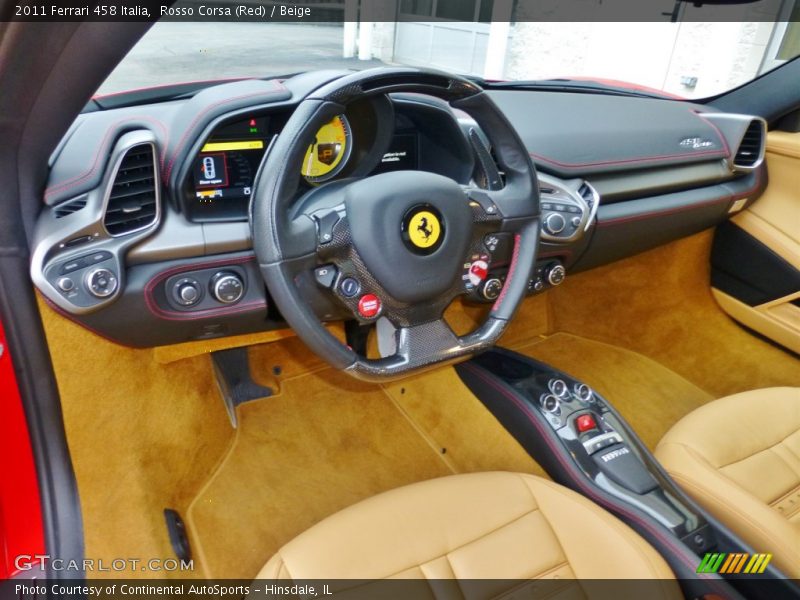 Dashboard of 2011 458 Italia