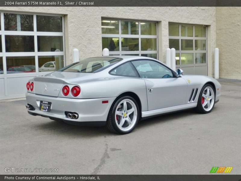 Silver / Charcoal 2004 Ferrari 575M Maranello F1