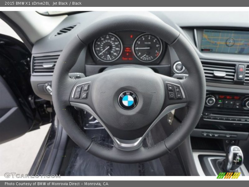 Jet Black / Black 2015 BMW X1 sDrive28i