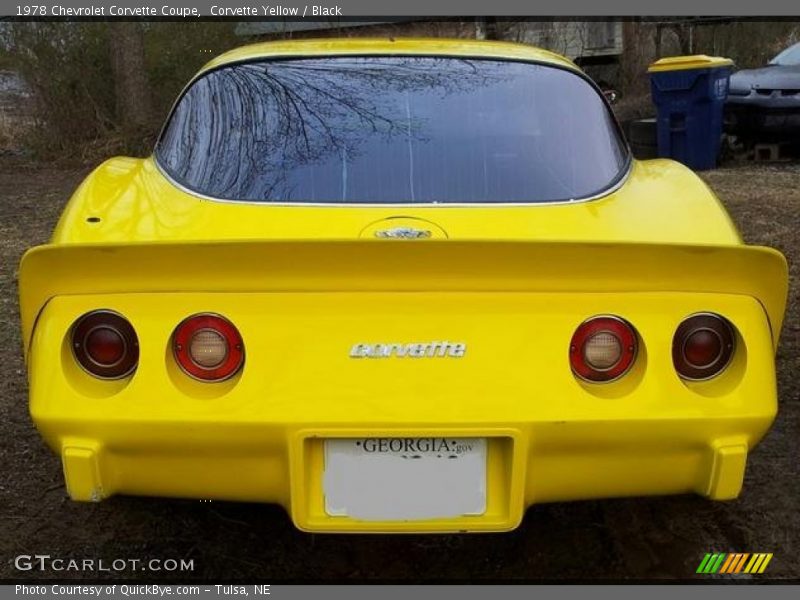 Corvette Yellow / Black 1978 Chevrolet Corvette Coupe