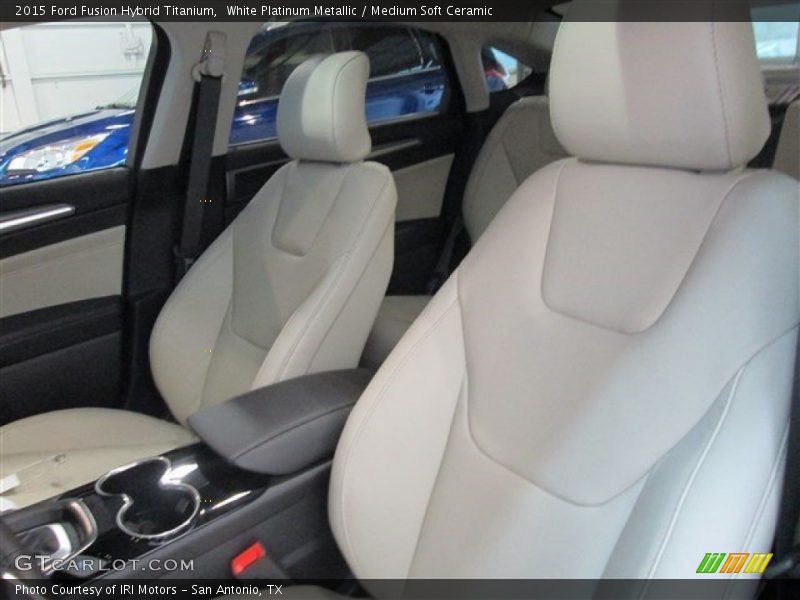 Front Seat of 2015 Fusion Hybrid Titanium