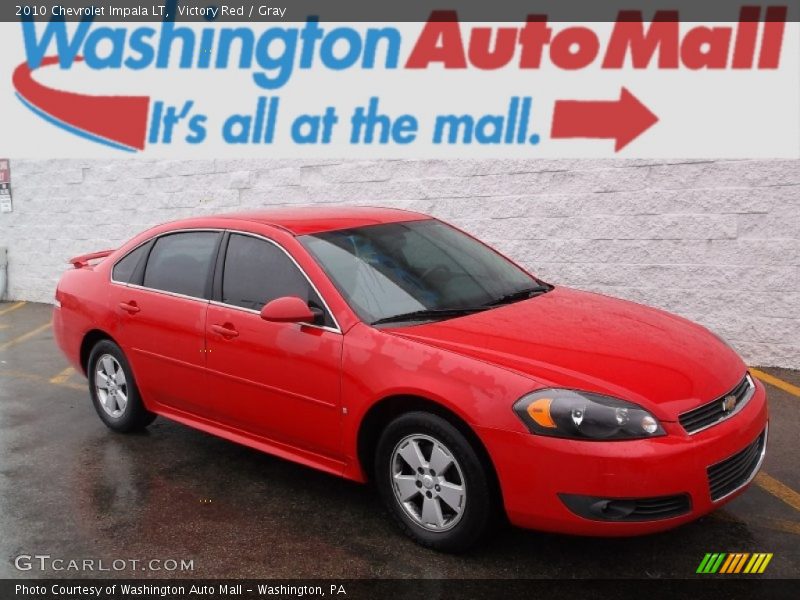 Victory Red / Gray 2010 Chevrolet Impala LT