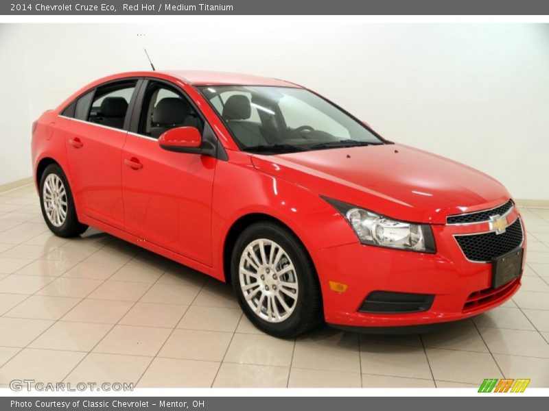Red Hot / Medium Titanium 2014 Chevrolet Cruze Eco