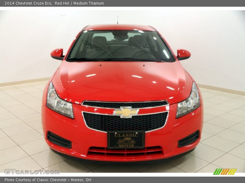 Red Hot / Medium Titanium 2014 Chevrolet Cruze Eco