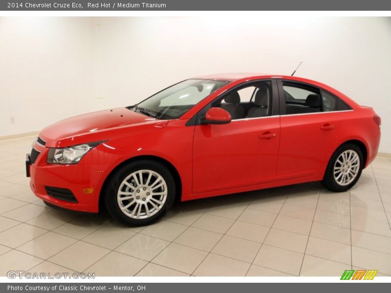 Red Hot / Medium Titanium 2014 Chevrolet Cruze Eco