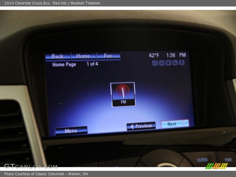 Red Hot / Medium Titanium 2014 Chevrolet Cruze Eco
