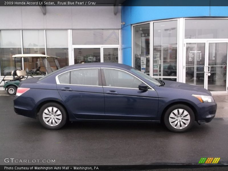 Royal Blue Pearl / Gray 2009 Honda Accord LX Sedan