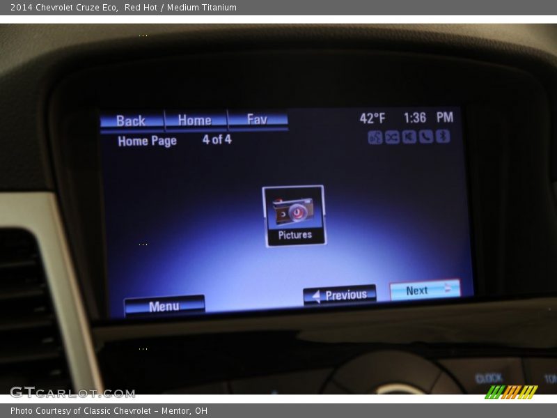 Red Hot / Medium Titanium 2014 Chevrolet Cruze Eco