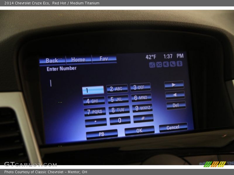 Red Hot / Medium Titanium 2014 Chevrolet Cruze Eco