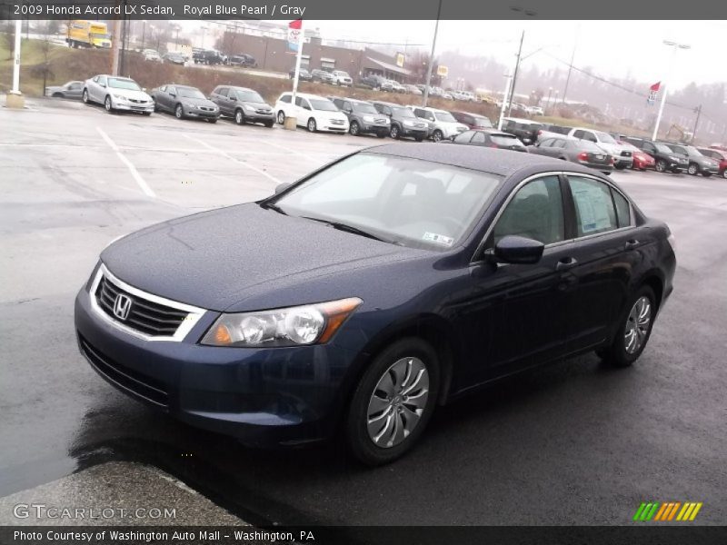 Royal Blue Pearl / Gray 2009 Honda Accord LX Sedan
