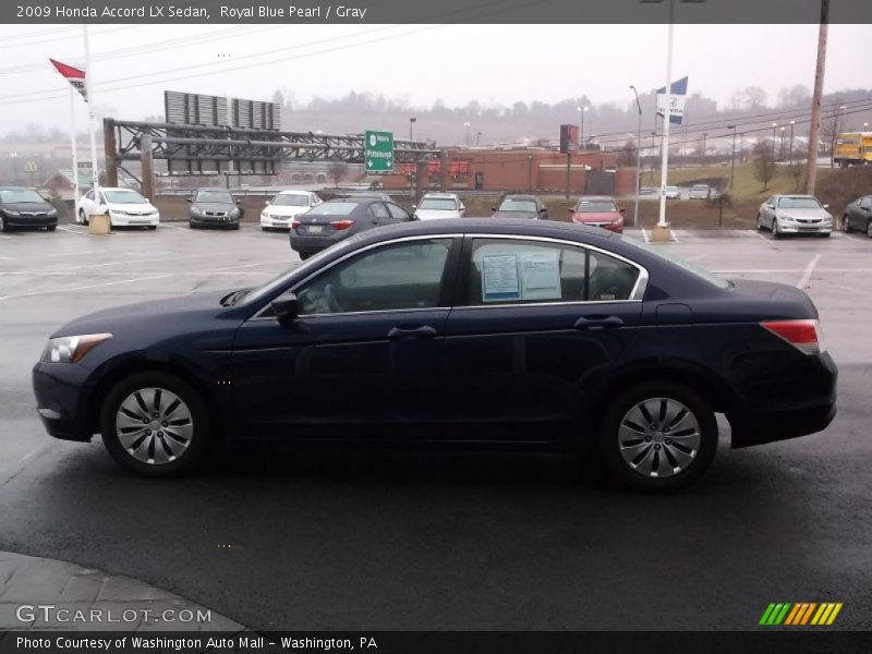 Royal Blue Pearl / Gray 2009 Honda Accord LX Sedan