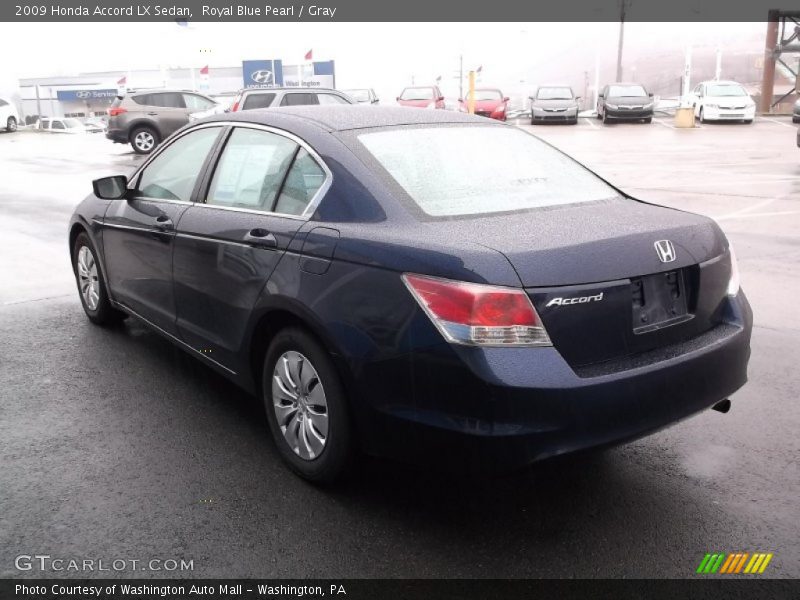 Royal Blue Pearl / Gray 2009 Honda Accord LX Sedan