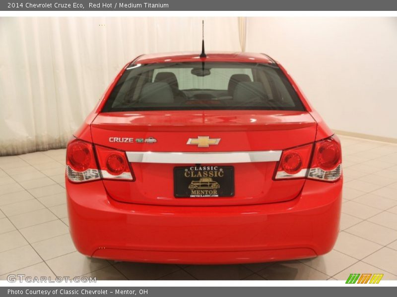 Red Hot / Medium Titanium 2014 Chevrolet Cruze Eco