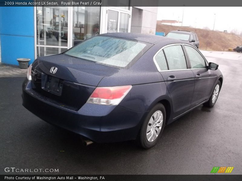 Royal Blue Pearl / Gray 2009 Honda Accord LX Sedan
