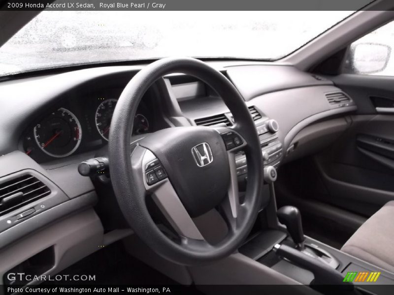 Royal Blue Pearl / Gray 2009 Honda Accord LX Sedan