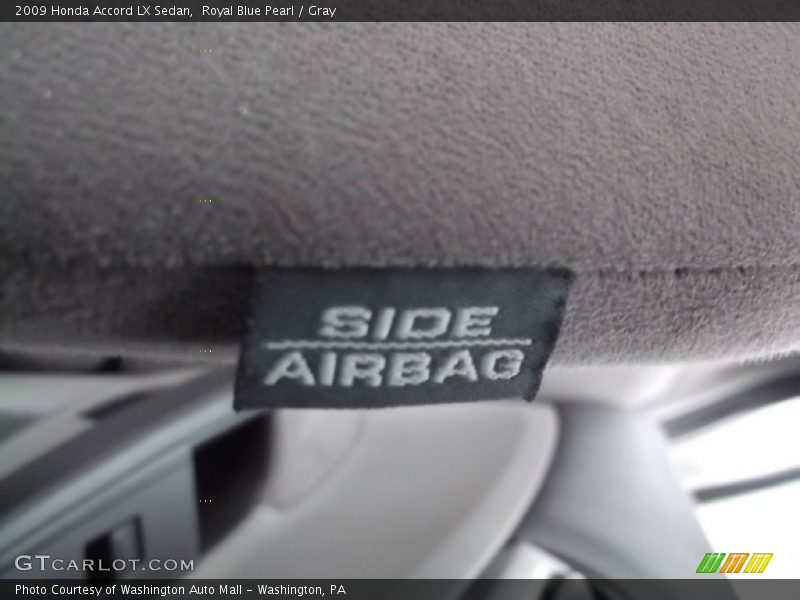 Royal Blue Pearl / Gray 2009 Honda Accord LX Sedan